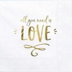 Χαρτοπετσέτες “All you need is love” (20 τεμ)