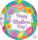 Μπαλόνι Orbz Happy Mother's Day Τροπικά λουλούδια 40εκ.