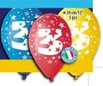 12″ Μπαλόνι γενέθλια Νο 3 (5 τεμ)