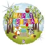 18″ Μπαλόνι Happy Birthday Ζωάκια Δάσους