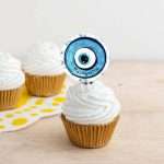 Topper Cupcake με όνομα Ματάκι (8 τεμ) - Image 3