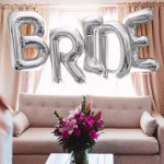 Μπαλόνι ασημί Bride (5 τεμ) - Image 2
