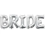 Μπαλόνι ασημί Bride (5 τεμ)