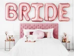 Μπαλόνι ροζ χρυσό Bride (5 τεμ) - Image 2