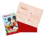 Προσκλήσεις πάρτυ Playful Mickey (6 τεμ) - Image 2