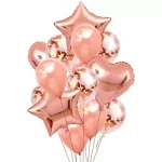 Σετ μπαλόνια Rosegold (14 τεμ)