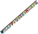 Γιρλάντα Happy Birthday Πειρατές και Καρχαρίες