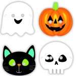 Χάρτινες Μάσκες Halloween Friends (8 τεμ)