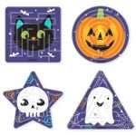 Παιχνίδια λαβύρινθοι Halloween (4 τεμ)