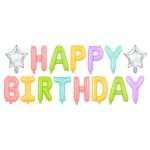 Σετ μπαλονιών “Happy Birthday” πολύχρωμα (15 τεμ)