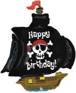 46″ Μπαλόνι Πειρατικό Καράβι Happy Birthday - Image 2