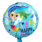 18″ Μπαλόνι Happy Birthday Γοργόνα