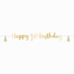 Γιρλάντα Happy 1st Birthday γαλάζιο Ombre