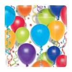 Πιάτα πάρτυ μεγάλα τετράγωνα Balloons (8 τεμ) - Image 2