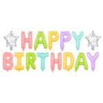 Σετ μπαλονιών “Happy Birthday” πολύχρωμα (15 τεμ) - Image 2