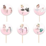 Topper Cupcake Μπαλαρίνα (6 τεμ) - Image 2