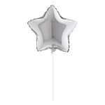 5″ Mini Shape μπαλόνι Ασημί Αστέρι - Image 2