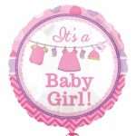18" Μπαλόνι γέννησης Baby Girl μπουγάδα