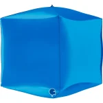 15″ Μπαλόνι μπλε 4D κύβος - Image 2