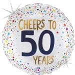 18″ Μπαλόνι Cheers To 50 Years