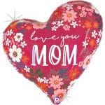 35″ Μπαλόνι Καρδιά Mother’s Day Φλοράλ