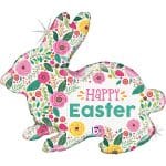 32″ Μπαλόνι Λαγουδάκι φλοράλ ”Happy Easter”