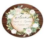 Ξύλινη Πινακίδα γάμου – Rustic Wood - Image 3