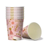 Ποτήρια πάρτυ Rose Confetti (8 τεμ) - Image 2