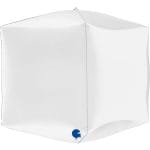 15″ Μπαλόνι άσπρος 4D κύβος - Image 4