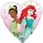 17'' Μπαλόνι Καρδιά 2 όψεων - Πριγκίπισσες Disney - Image 2