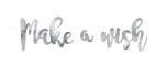 Διακοσμητικό μπάνερ ασημί "Make a wish" - Image 3