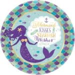 Πιάτα πάρτυ Mermaid Wishes (8 τεμ) - Image 2