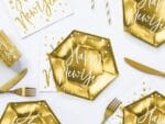 Πιάτα χρυσά Happy New Year (6 τεμ) - Image 3
