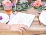 Λευκό Βιβλίο Ευχών Guest Book με rosegold γράμματα - Image 5