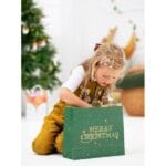 Τσάντα Δώρου Merry Christmas πράσινη - Image 3