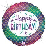 18'' Μπαλόνι Glitter Mermaid Birthday