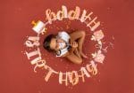 Γιρλάντα Happy Birthday Rose Confetti 3m - Image 2