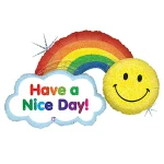 Μπαλόνι ουράνιο τόξο Have a Nice Day 115 εκ - Image 2