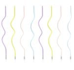 Πολύχρωμα Ψηλά Κεράκια Curl (8 τεμ) - Image 3