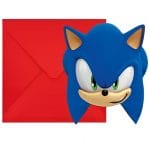 Προσκλήσεις πάρτυ Sonic (8 τεμ)