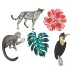 Ξύλινες φιγούρες Tropical Tucan (10 τεμ)