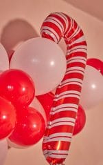 33″ Μπαλόνι κόκκινο άσπρο Candy Cane - Image 3