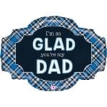 25" Μπαλόνι Father's Day Καρό - Image 2