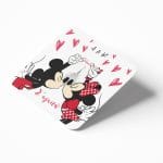 Σουβέρ Βαλεντίνου από φελλό - Mickey & Minnie