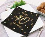 Χαρτοπετσέτες πάρτυ 40th Birthday (20 τεμ) - Image 2