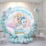 Στρογγυλή Αφίσα Βάπτισης – baby Ηρακλής - Image 2