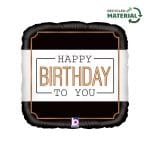 18" Μπαλόνι Τετράγωνο Classic Birthday