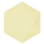 Πιάτα Vert Décor κίτρινο εξάγωνο (6 τεμ)