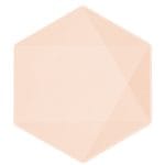 Πιάτα Vert Décor ροδακινί εξάγωνο (6 τεμ)
