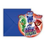 Προσκλήσεις πάρτυ με Φάκελο Pj Masks (6 τεμ) - Image 3